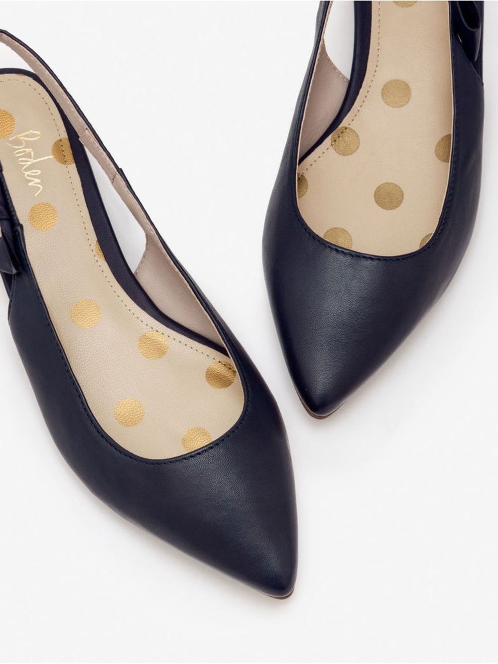 Boden Hilary Navy Slingbacks- 42